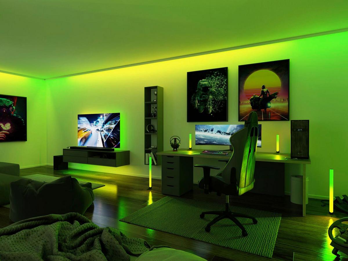LED-Streifen Rgb L: 1,5 m - Schwarz, Basics, Metall (150,0/1,0/0,2cm) - Paulmann