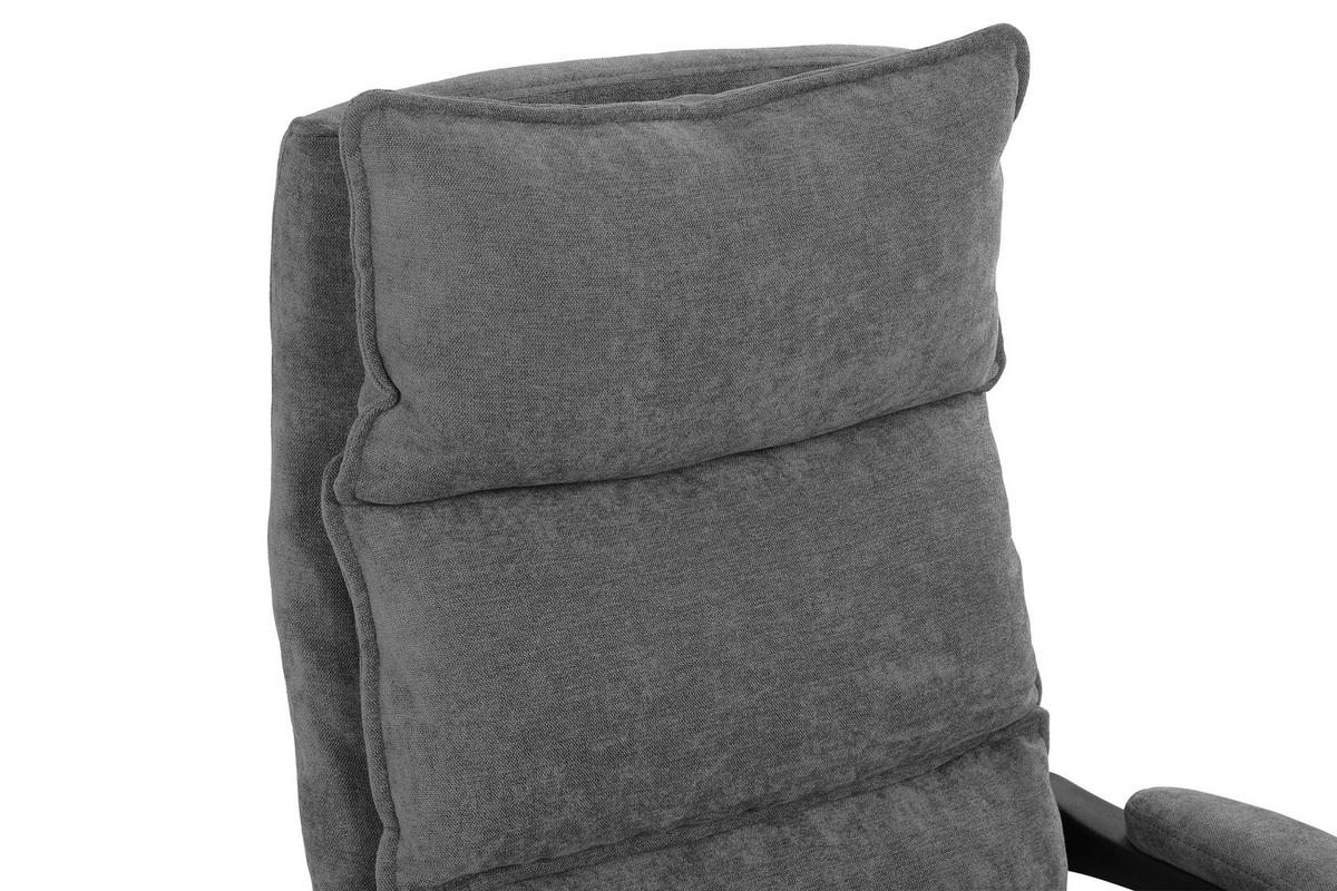 Drehstuhl Verona - Schwarz/Grau, LIFESTYLE, Holz/Kunststoff (66/112-120/62cm) - MID.YOU