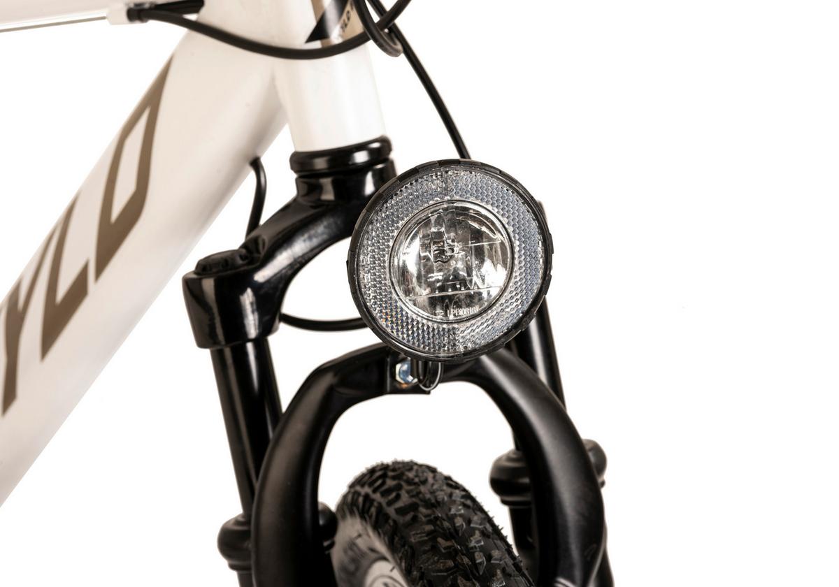 Mountainbike 423m - Weiß, KONVENTIONELL, Metall (25/140/60cm)