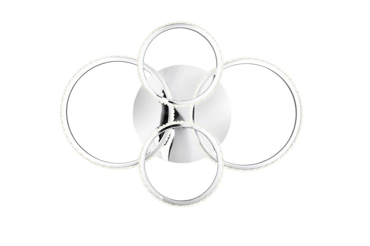 Led-deckenleuchte R67364106  Cires - Chromfarben, Design, Metall (65,5/8,5cm)