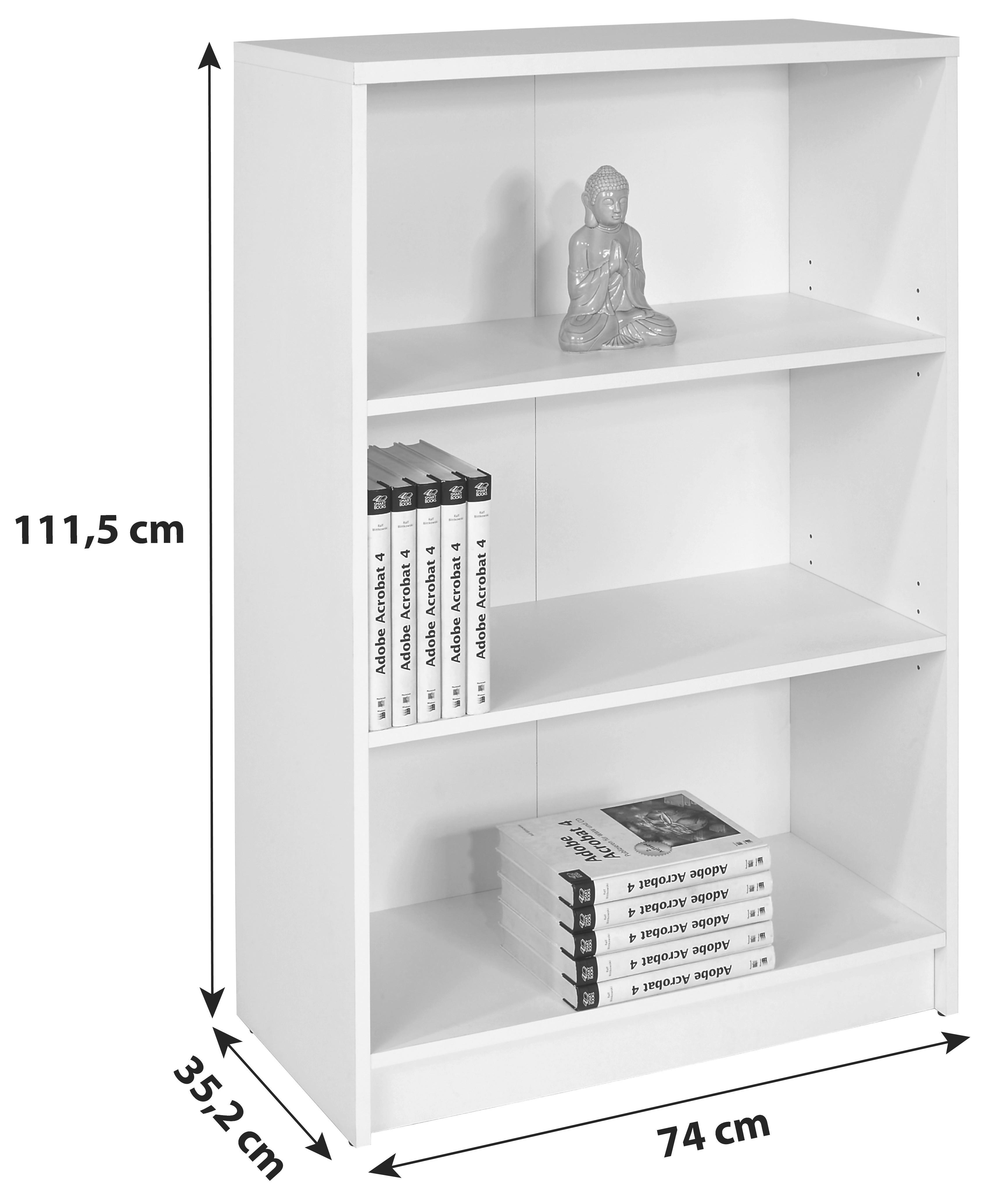 Regál 4-You Yur02 - dub sonoma, Moderný, drevo (74/111,5/35,2cm)
