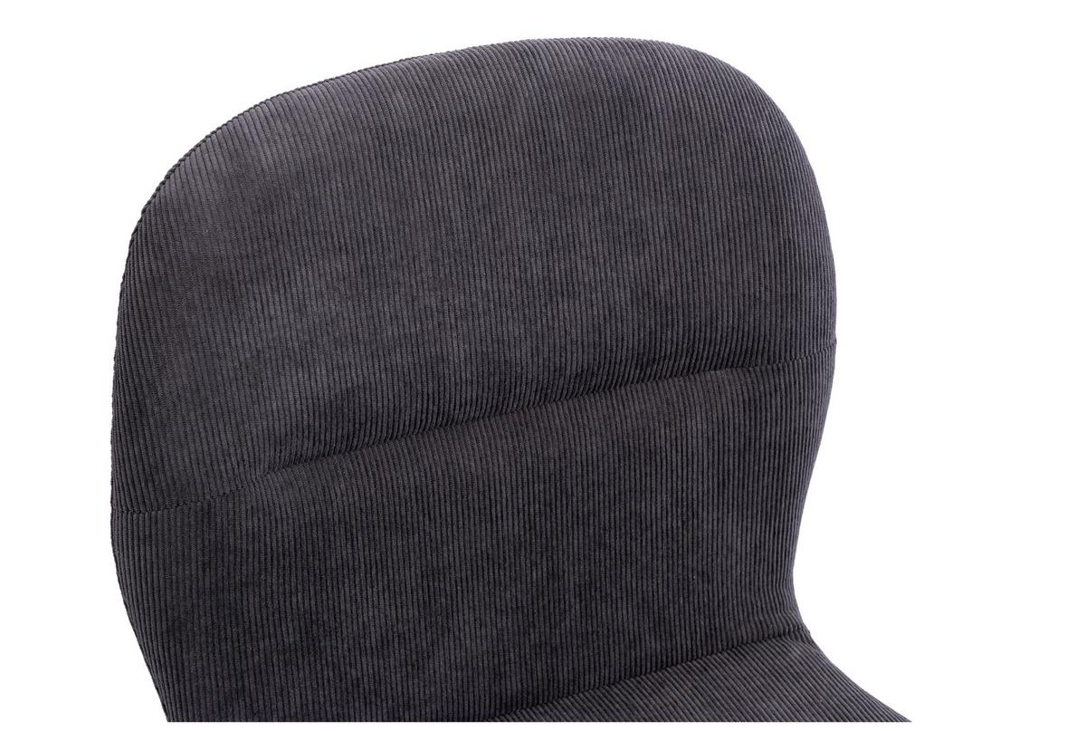 Otočná židle KLARA - šedá/černá, Moderní, kov/textil (43/93/52cm)
