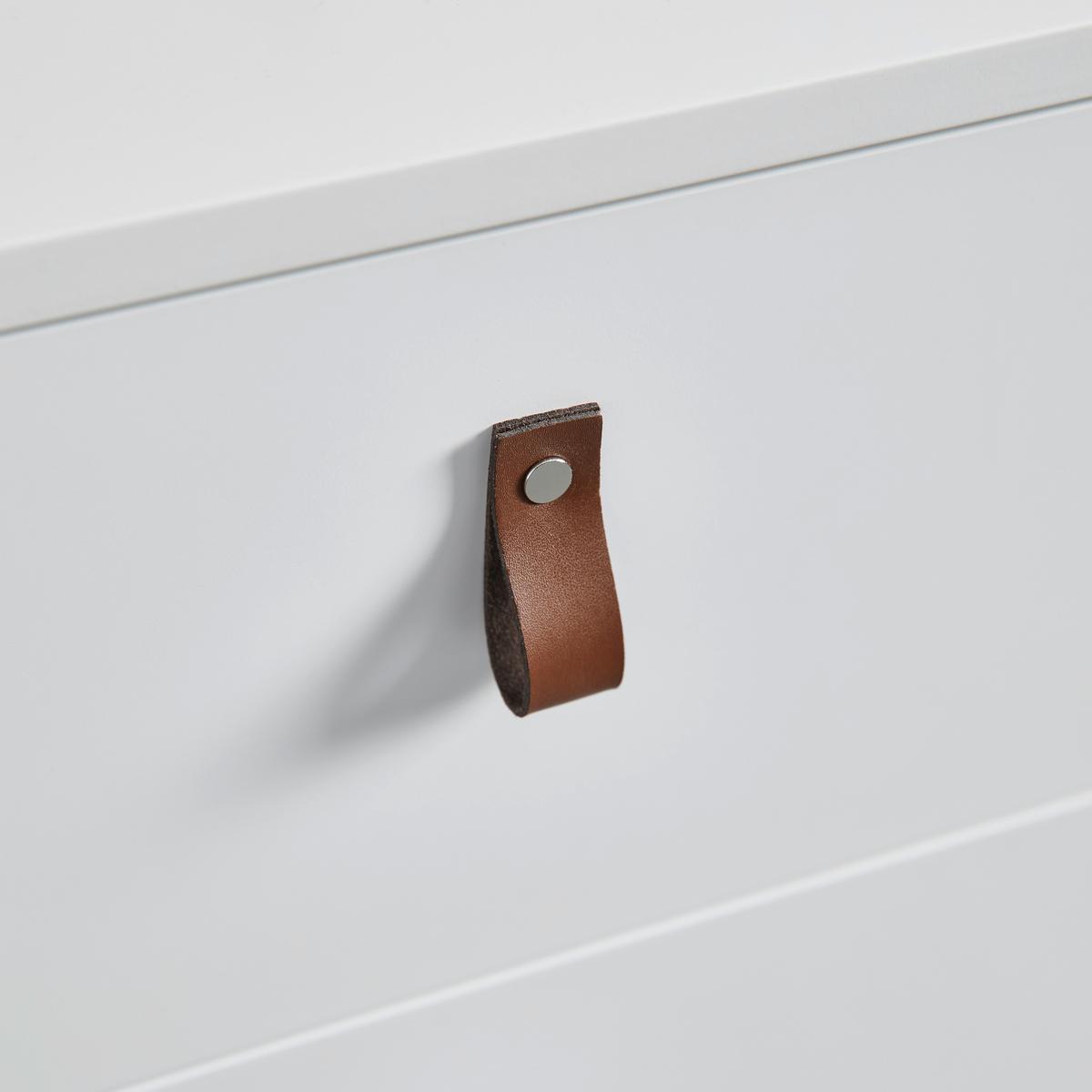 Komoda Mick - bílá/černá, Moderní, kompozitní dřevo/plast (46/77/40cm) - Modern Living