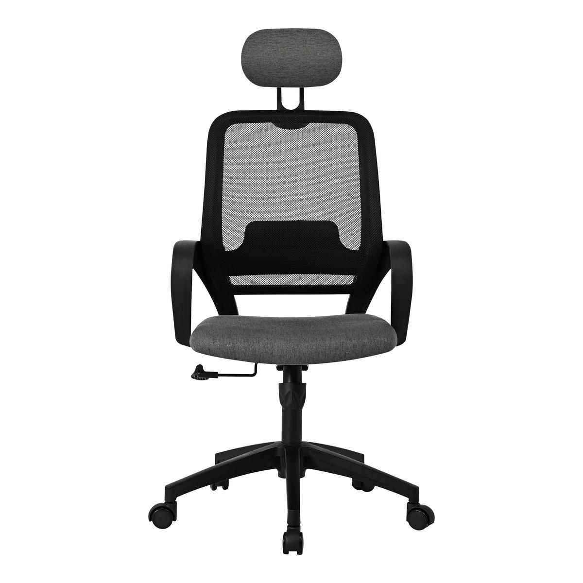 Drehstuhl Billy 2 Grau/schwarz B: 67 Cm - Schwarz/Grau, MODERN, Kunststoff/Textil (67/121/66cm)