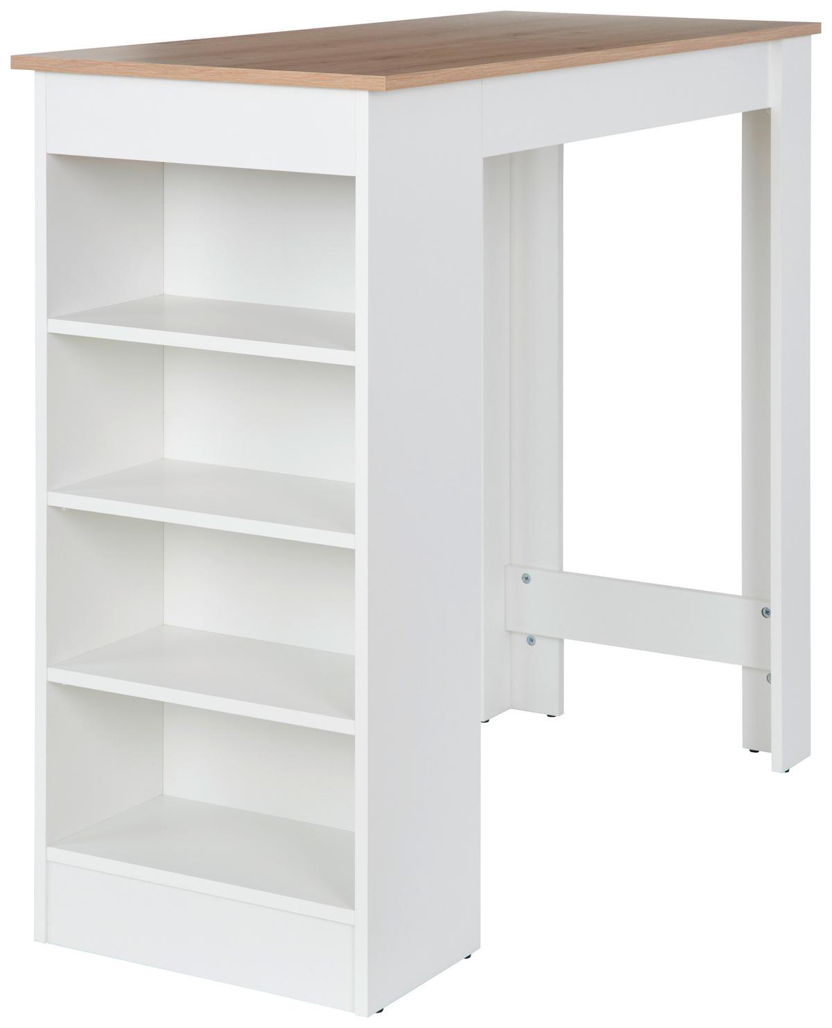 Bárasztal Mojito  83-694-t2 Mojito 83-694-T2 - tölgyfa színű/fehér, Konventionell, faalapú anyag (115/50/103cm)