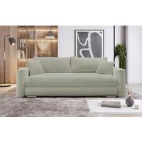 Schlafsofa Ralf Taupe B: 232 cm - Taupe/Silberfarben, Design, Textil (232/88/105cm) - MID.YOU