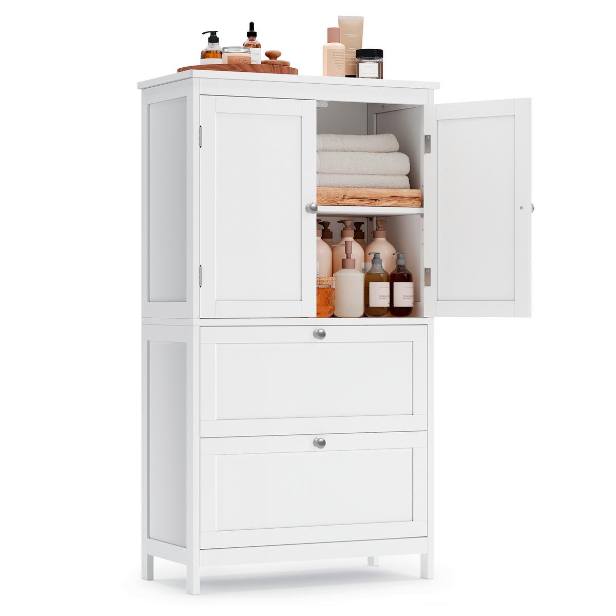 Hochschrank Bbc551p31 - Weiß, Trend, Holzwerkstoff (60/110/30cm) - MID.YOU