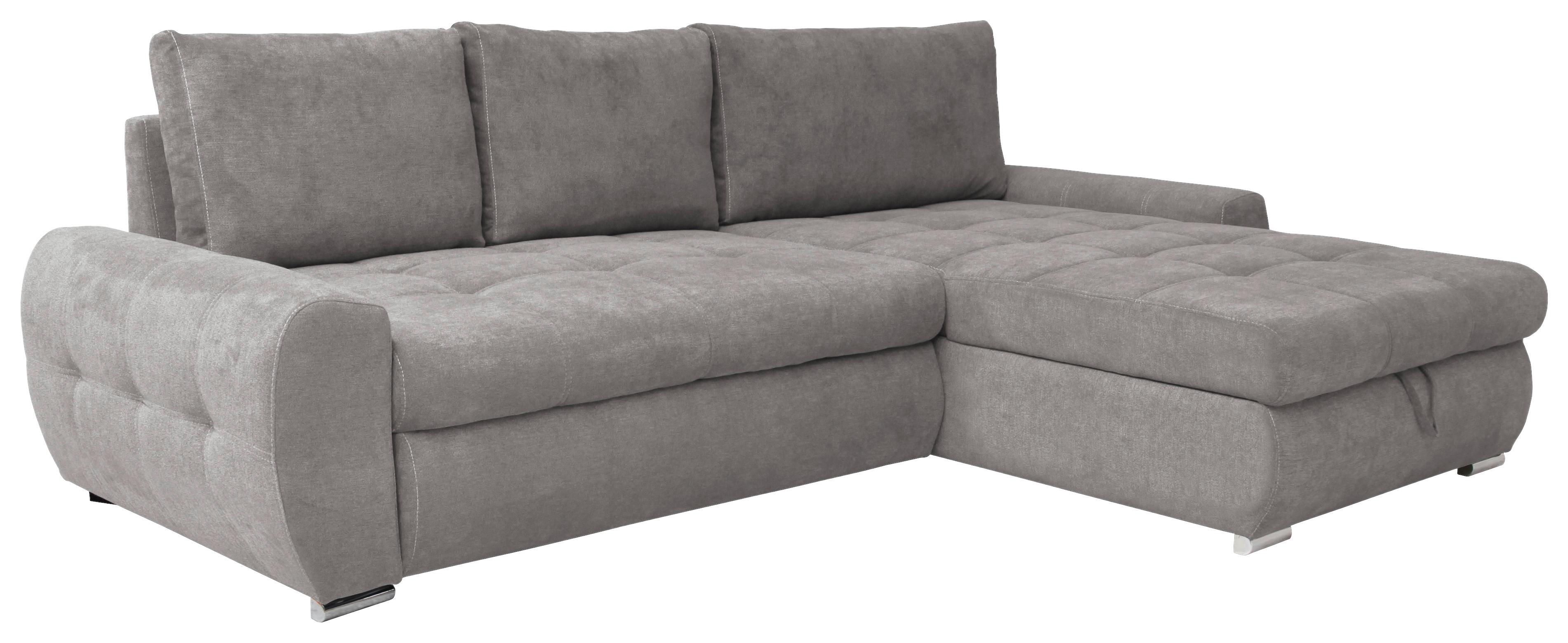 Rohová sedačka SOLAR, obojstranná, fango velúr - fango/biela, Design, textil/plast (277/175cm) - Livetastic