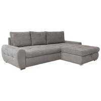 Ecksofa mit Schlaffunktion Solar Fango 277x175 cm - Chromfarben/Fango, Design, Textil (277/175cm) - Livetastic
