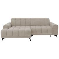 Rohová sedačka LAYA, levá, hnědá tkanina MEMPHIS - hnědá, Moderní, textil (155/250cm) - Premium Living