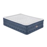 Luftbett Mathias 203x152x51 cm bis 300kg, inkl. Pumpe - Dunkelblau/Grau, KONVENTIONELL, Kunststoff/Metall (203/152/51cm) - Bestway