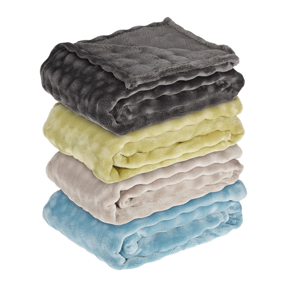 Kuscheldecke Elisabetha - Anthrazit, MODERN, Textil (150/200cm) - Luca Bessoni