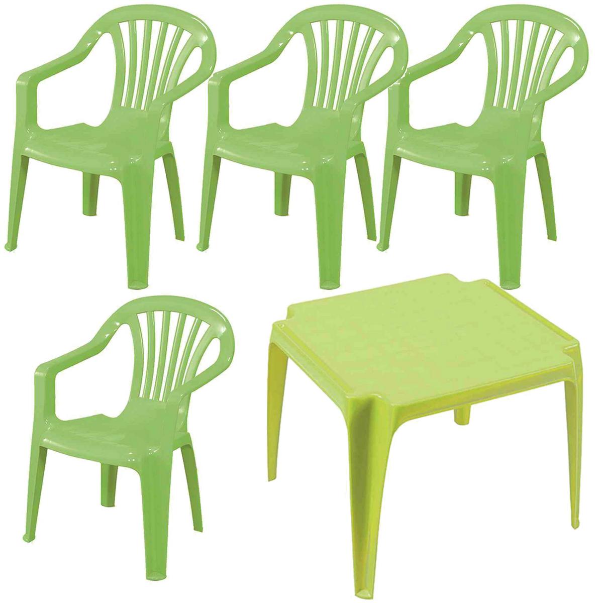 Kinder-Gartenset Kindermonobl. Set Grün - Grün, MODERN, Kunststoff (37/61/38cm) - Gardenson