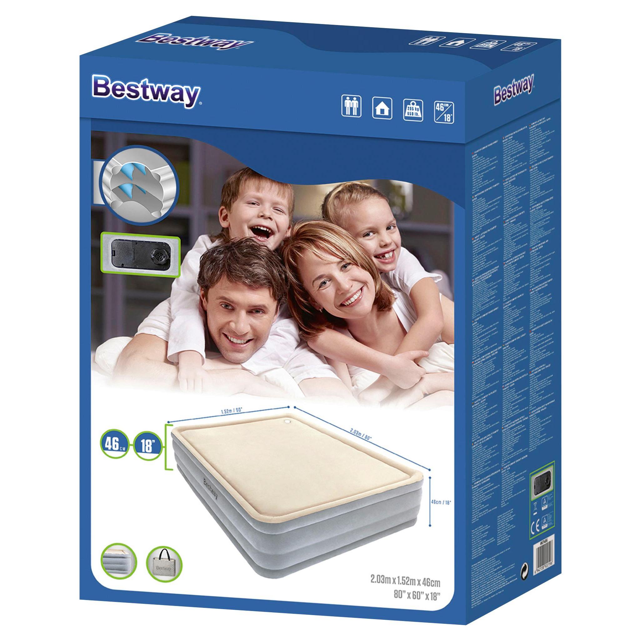 Надувная кровать Bestway FOAMTOP Comfort raised Airbed 67486