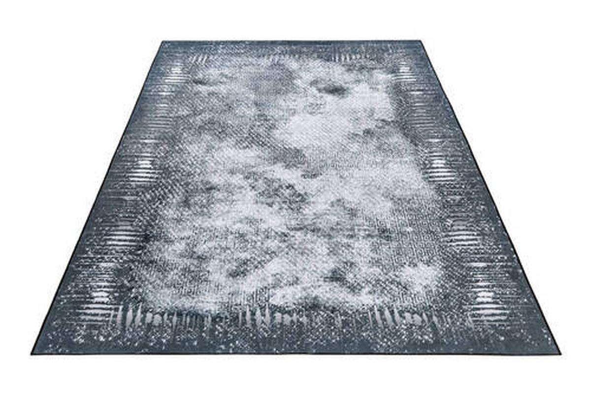 Flachwebteppich My Tampa 132 - Grau, Design, Textil (80/150cm) - Obsession