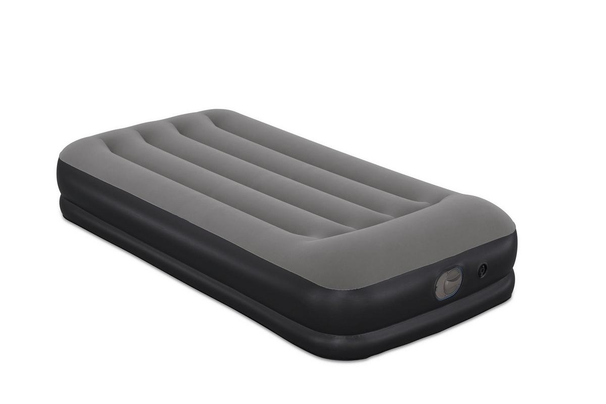 Luftbett Noah 191x97x36 cm Bis 150kg, inkl. Pumpe - Dunkelgrau/Schwarz, KONVENTIONELL, Kunststoff/Metall (191/97/36cm) - Bestway