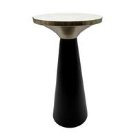 ODKLÁDACÍ STOLEK WL7.492 - černá, Design, kov/kámen (28/54/28cm) - Livetastic