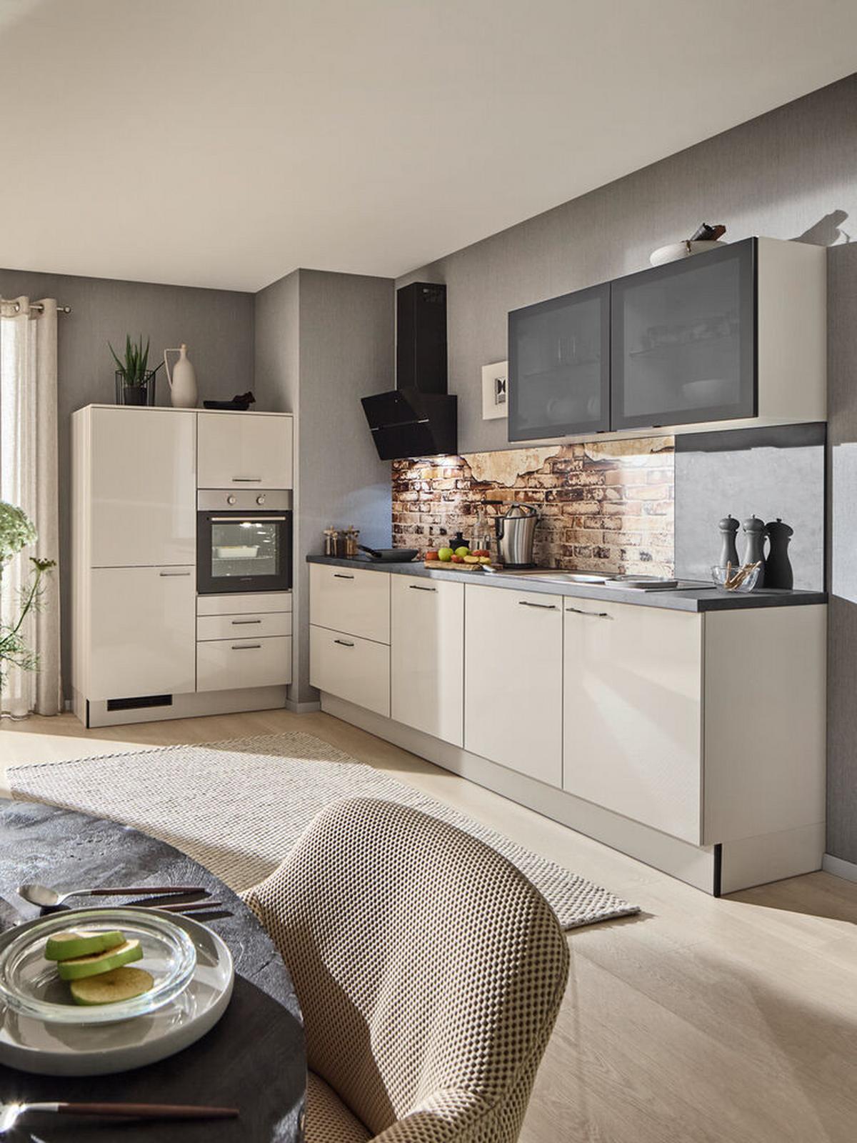 Einbauküchen Pn 210 Frei Planbar Modernes Design - Holzwerkstoff - Pino