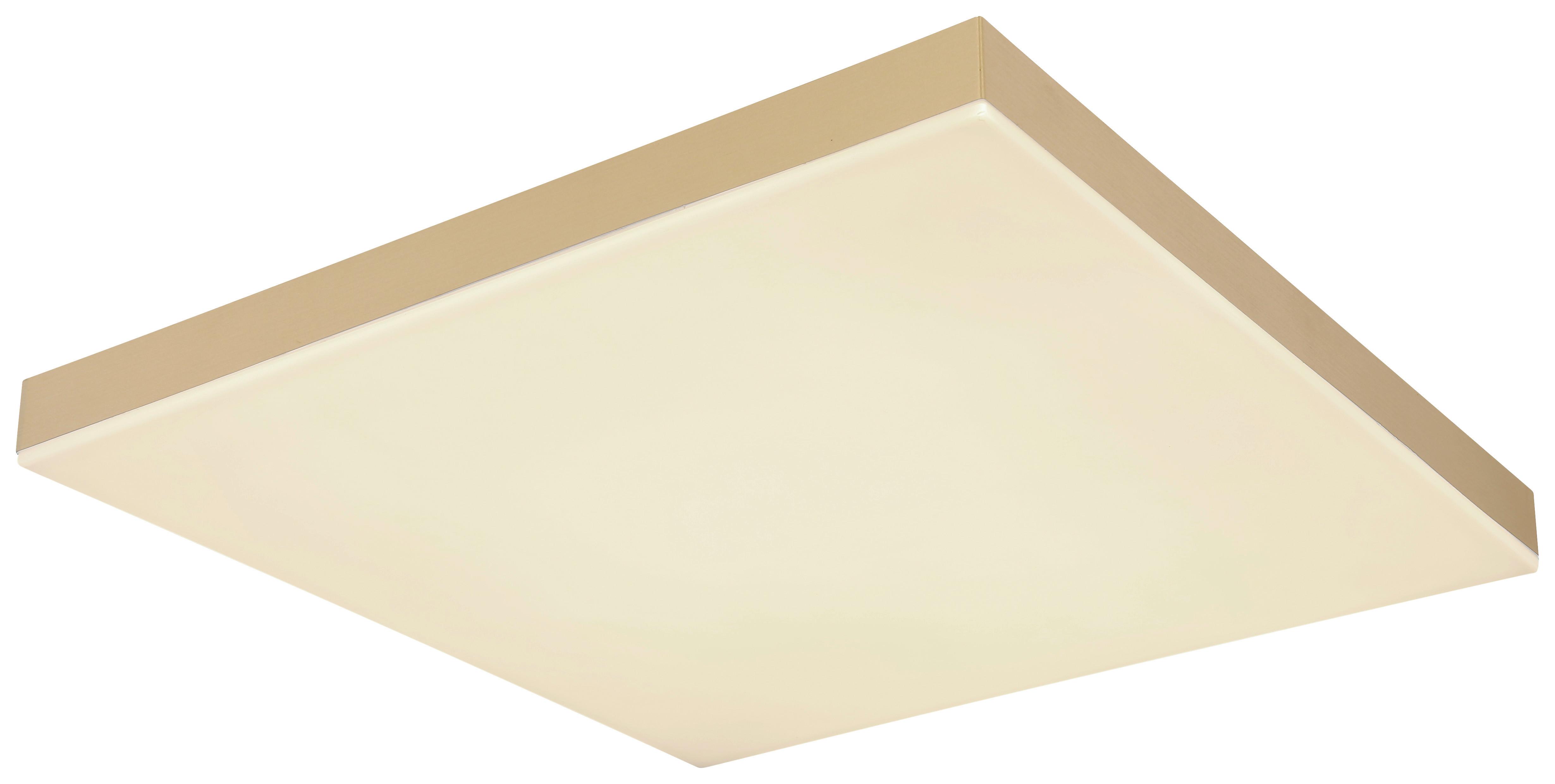 Led-deckenleuchte 41594d2m - Messingfarben/Weiß, Basics, Kunststoff/Metall (45/45/6,5cm) - Globo
