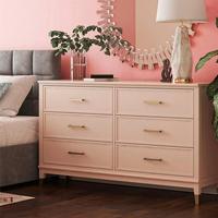 Kommode Westerleigh Rosa 145 Cm - Rosa/Bronzefarben, Design, Holzwerkstoff (145/85/41cm) - MID.YOU