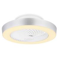 Deckenventilator Vivea - Silberfarben/Opal, Basics, Kunststoff/Metall (132/40,6cm)