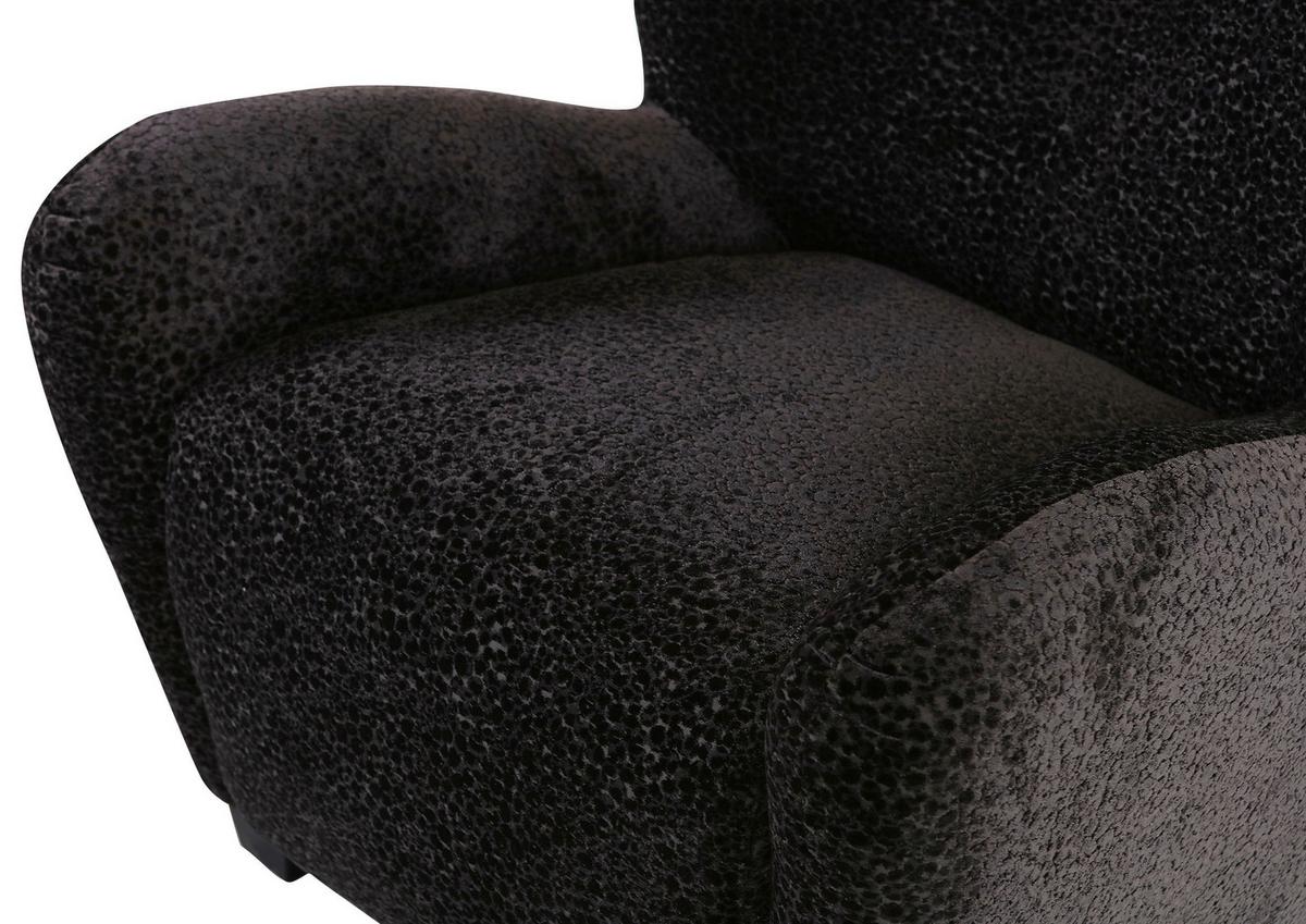 Sessel Fano - Anthrazit/Schwarz, Design, Textil (90/93/92cm) - Livetastic