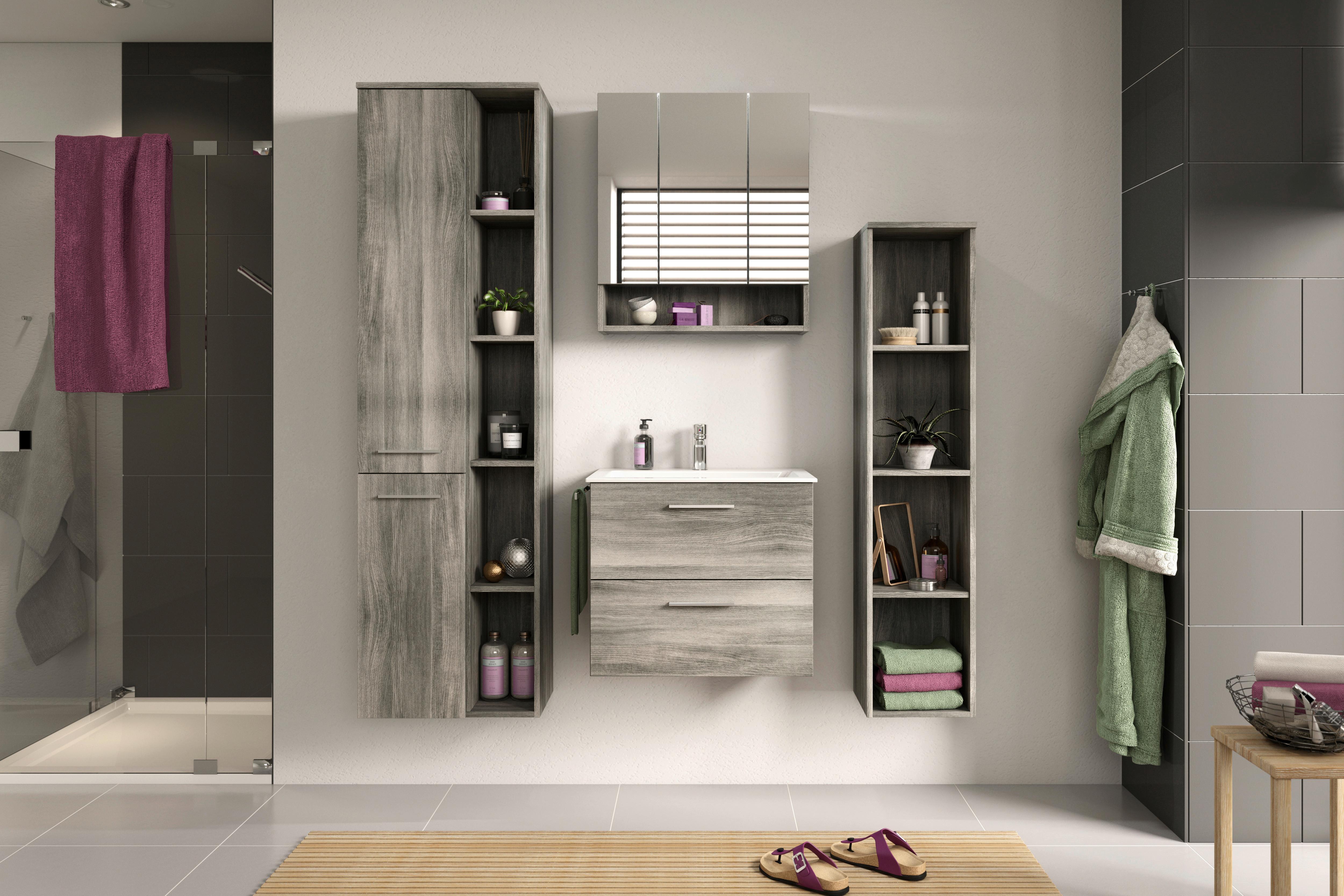 Badezimmerregal York - MODERN, Holzwerkstoff (30/136/31cm) - MID.YOU
