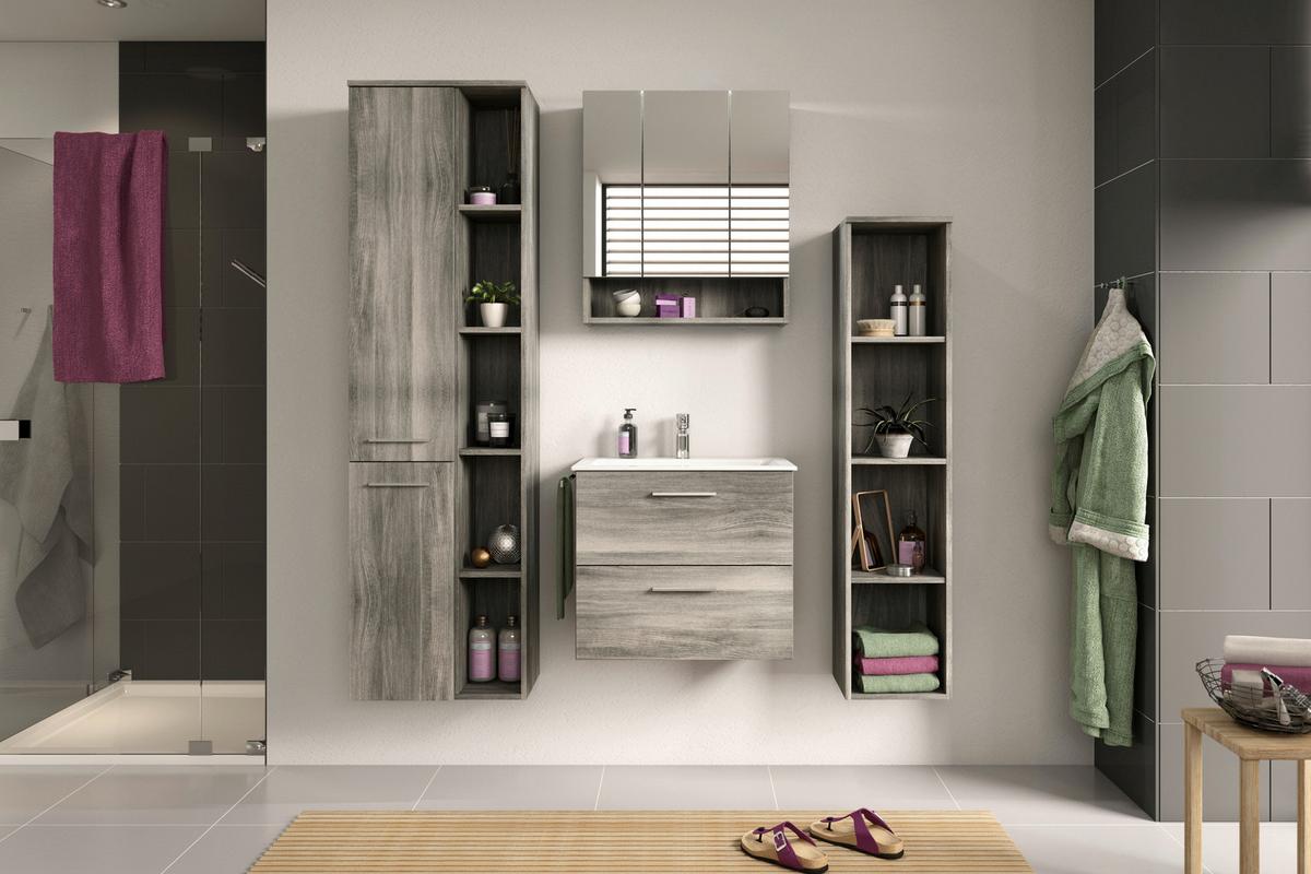 Badezimmerregal York - MODERN, Holzwerkstoff (30/136/31cm) - MID.YOU