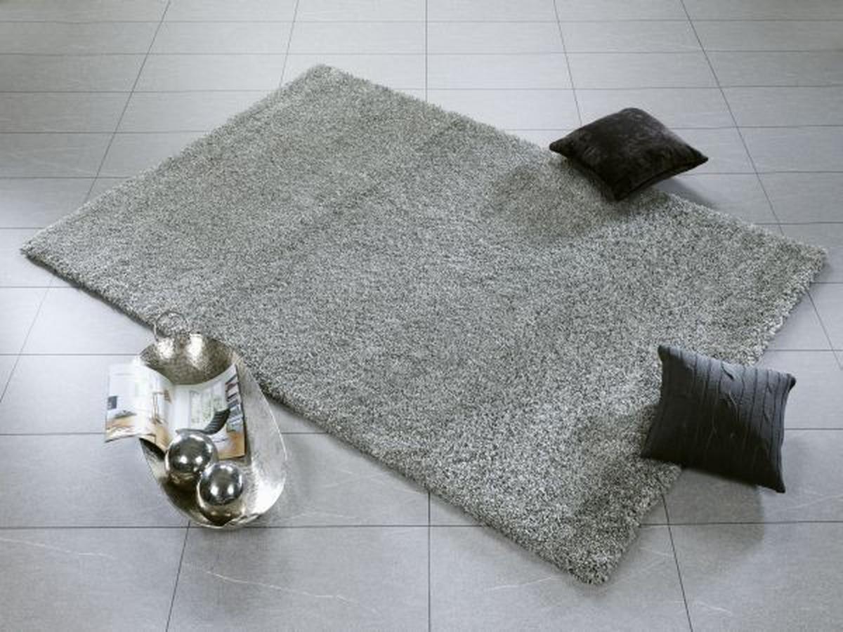 Hochflorteppich Fantasy Shaggy - Grau, Basics, Textil (80/150cm) - Novel