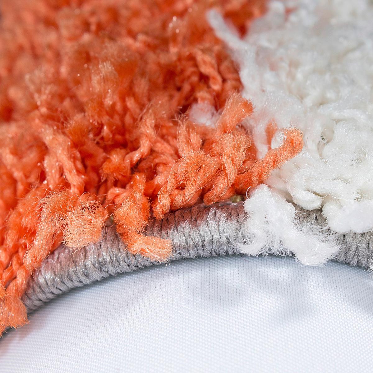 Hochflor Teppich Terra Cotta Life 80x250 Cm - Terracotta/Hellgrau, KONVENTIONELL, Textil (80/250cm) - Novel