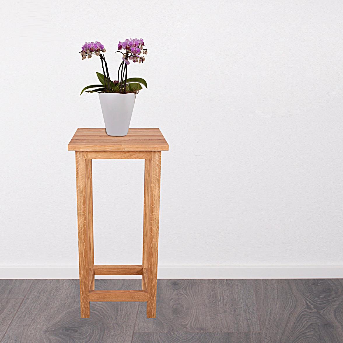 Gartenhocker Eichefarben Geölt - Eichefarben, Basics, Holz (30/60/30cm) - Gardenson