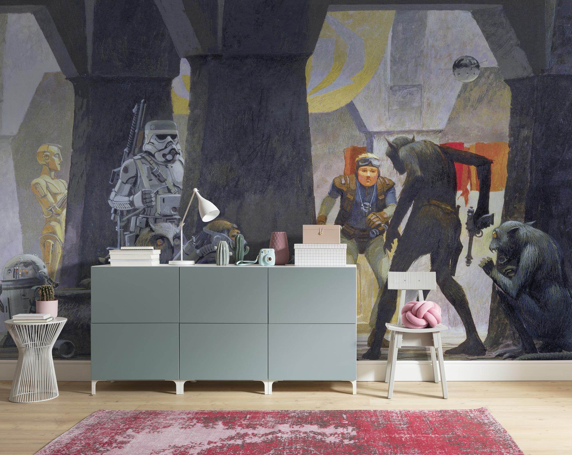 Fototapete Star Wars Mos Eisley Streets - Multicolor, Trend, Textil (500/250cm)