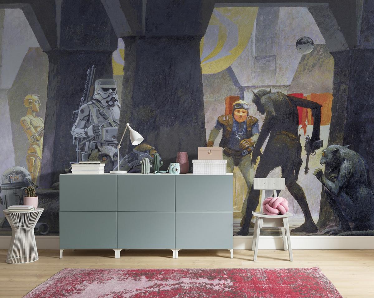 Fototapete Star Wars Mos Eisley Streets - Multicolor, Trend, Textil (500/250cm)