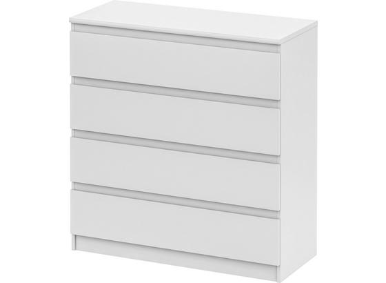Komoda Smart 4 New - biela, Moderný, kompozitné drevo (106/110/45cm) Komoda Smart 4 New - biela, Moderný, kompozitné drevo (106/110/45cm)