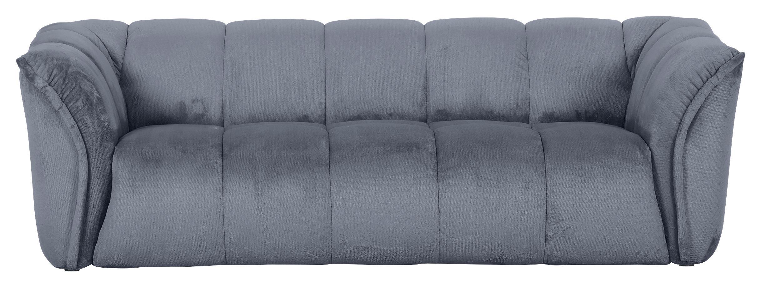 Bigsofa Sabea Petrol B: 220 cm - Petrol/Schwarz, KONVENTIONELL, Textil (220/67/106cm) - MID.YOU