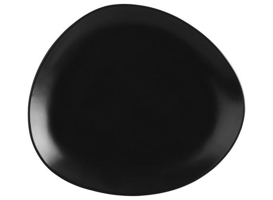 Talíř Jídelní Nele - černá, Moderní, keramika (26,3/23/2,5cm) - Premium Living Talíř Jídelní Nele - černá, Moderní, keramika (26,3/23/2,5cm) - Premium Living