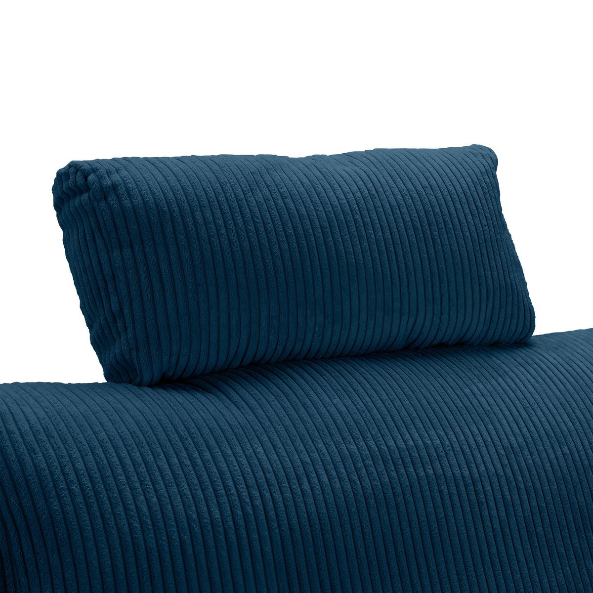 Opěrka hlavy LILLE, modrý manšestr - královská modrá, Moderní, textil (58/23/10cm) - Mömax