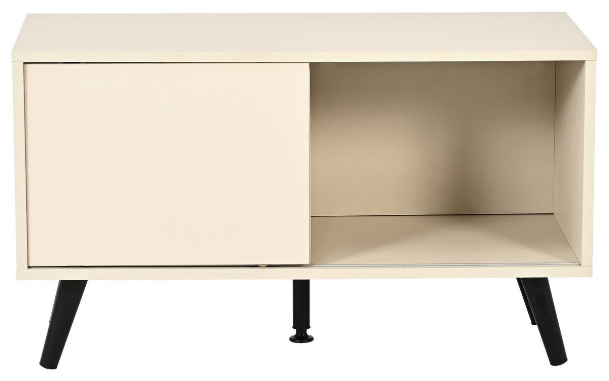 TV STOLÍK MOVE - čierna/kašmírová, Modern, kov/kompozitné drevo (80/46/35cm) - Based