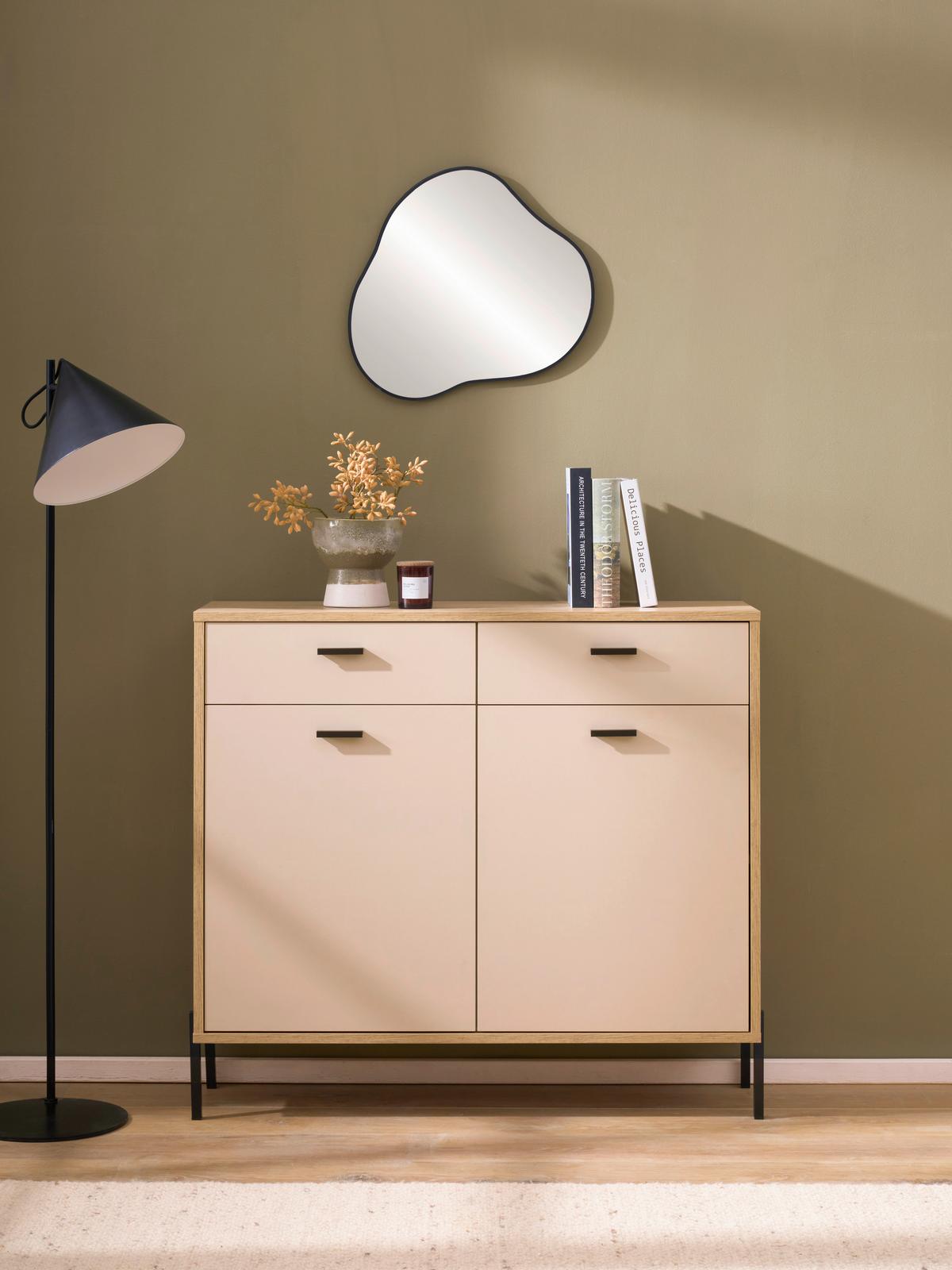 Kommode Fredericia Eichefarben Kaschmir B: 105 cm - Kaschmir/Eichefarben, Design, Holzwerkstoff (105/95/35cm) - MID.YOU