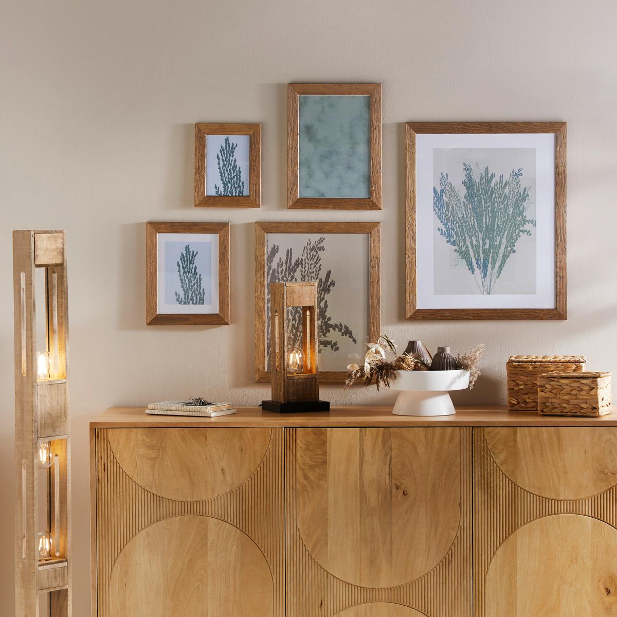 Široká komoda Curve, mangové dřevo, š: 150cm - barvy dubu, Moderní, dřevo (150/100/45cm) - Zandiara