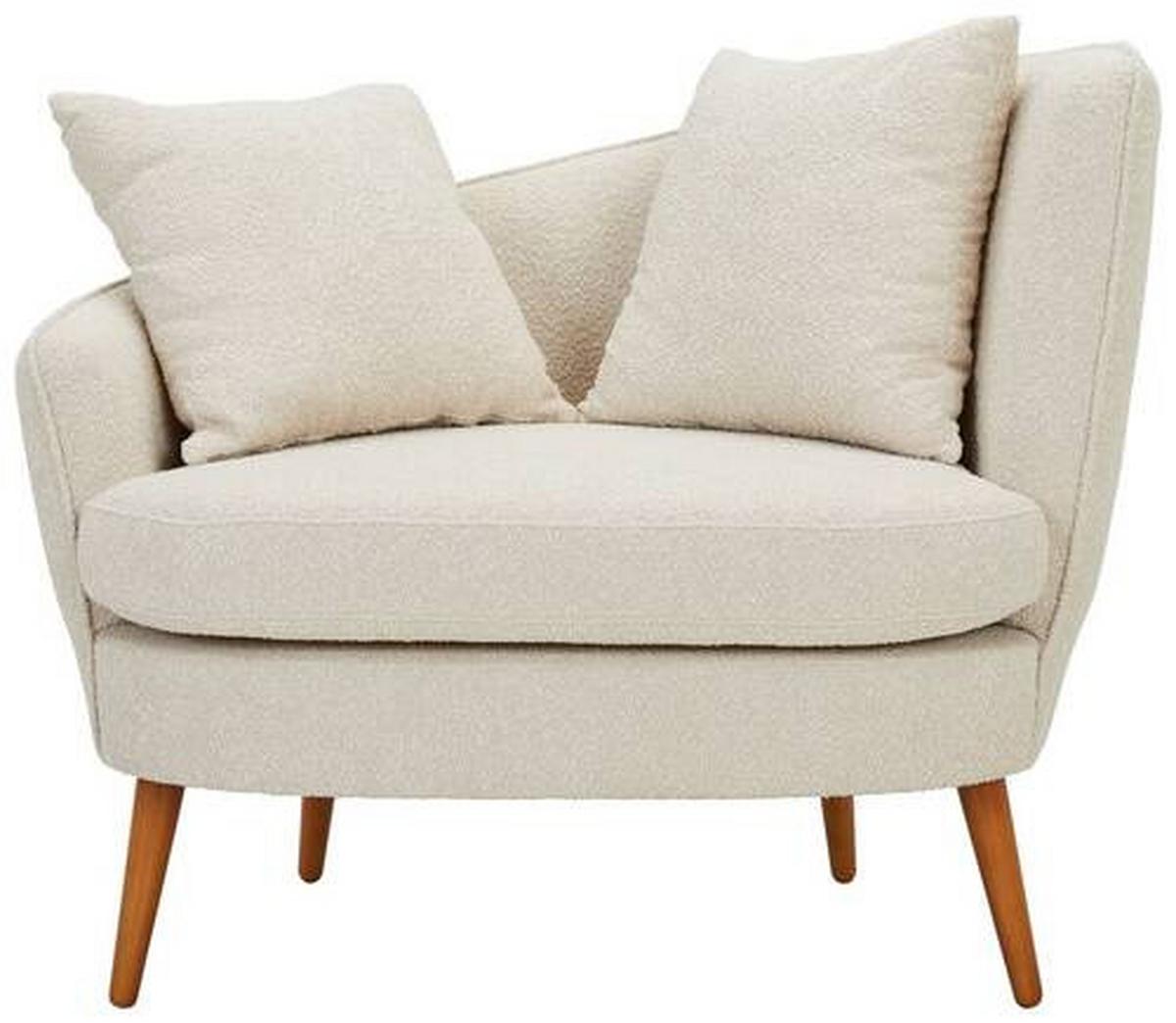 Polstersessel Miranda Boucle Beige - Beige/Naturfarben, KONVENTIONELL, Textil (106/88/83cm) - Max Winzer