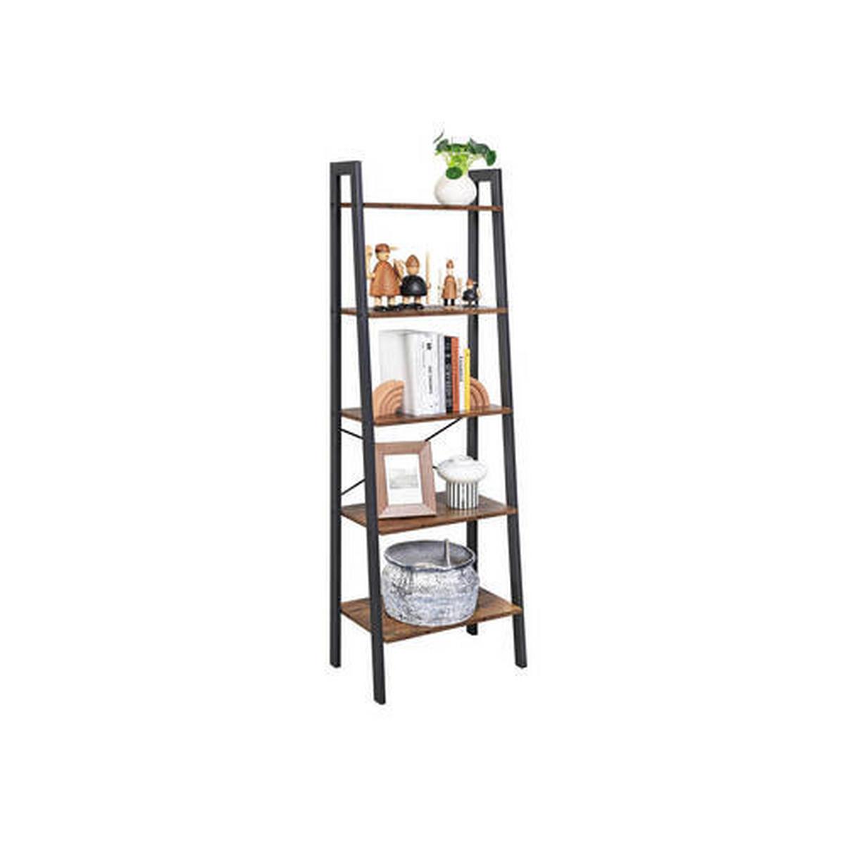 Regal Iron B: 56,2 cm Braun/Schwarz - Schwarz/Braun, Basics, Holzwerkstoff (56,2/172,1/34cm) - Boxxx