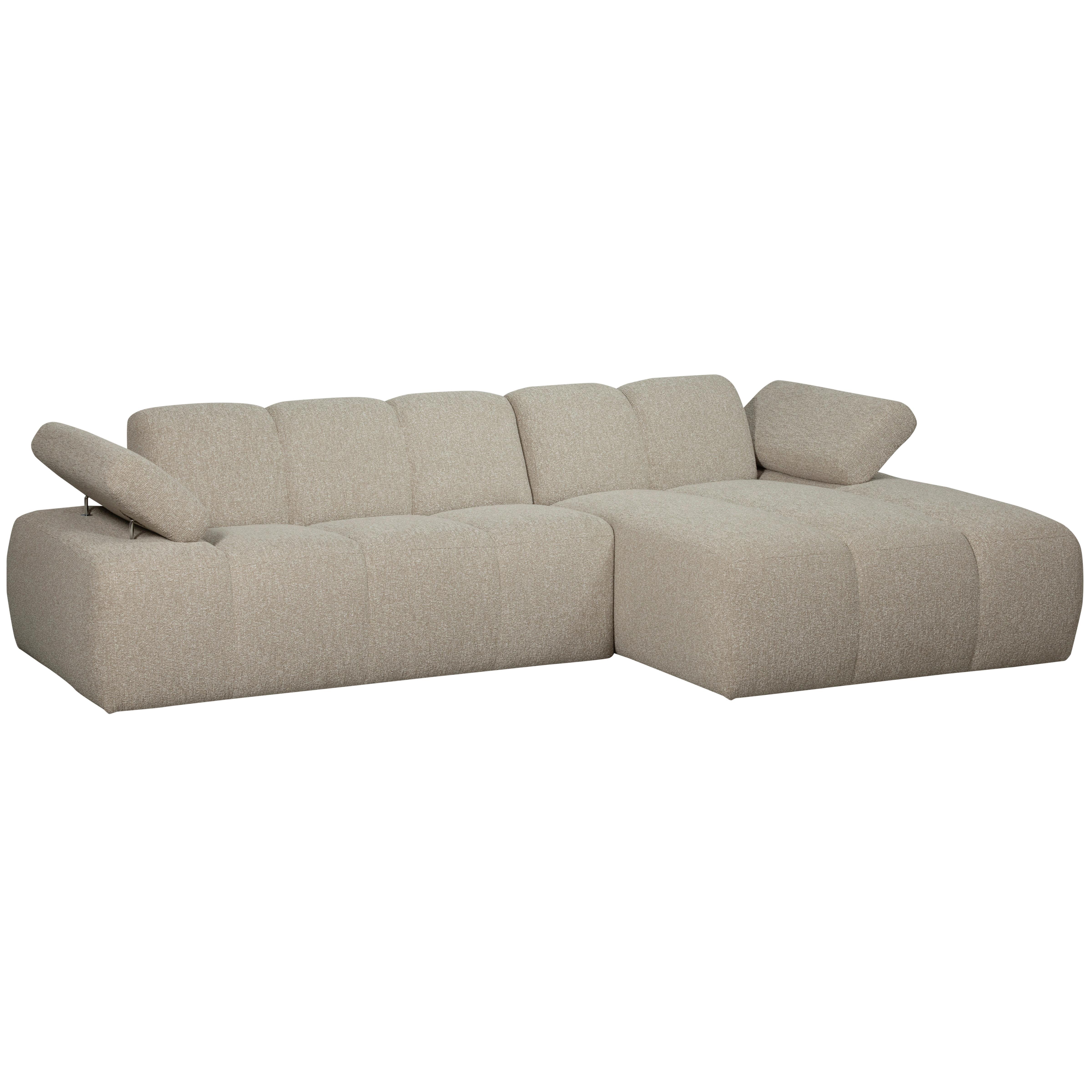 Ecksofa Mojo Beige S: 284x160 Cm - Beige/Schwarz, Design, Textil (284/160cm) - Livetastic