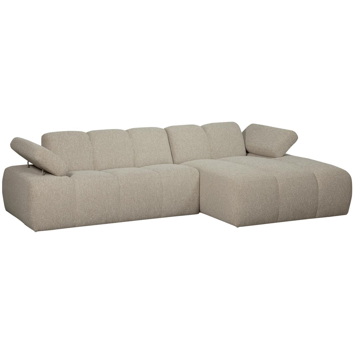 Ecksofa Mojo Beige S: 284x160 Cm - Beige/Schwarz, Design, Textil (284/160cm) - Livetastic