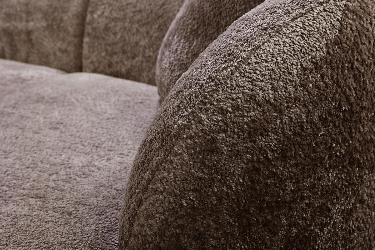 Ecksofa Flick Braun/schwarz, 143 Cm - Schwarz/Braun, Design, Textil (143/264cm) - MID.YOU
