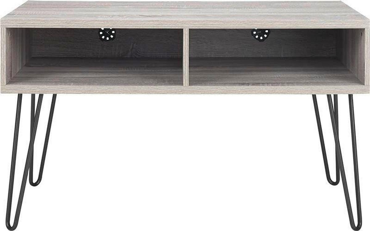 Lowboard Owen Grau Eichefarben - Eichefarben/Eiche grau, Design, Papier/Holzwerkstoff (107/63/50cm) - MID.YOU