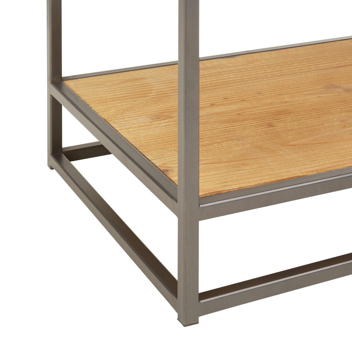 ŠIROKÁ KOMODA NOAH -STUDIO- - černá/průhledné, Lifestyle, kov/dřevo (120/76/40cm) - Premium Living