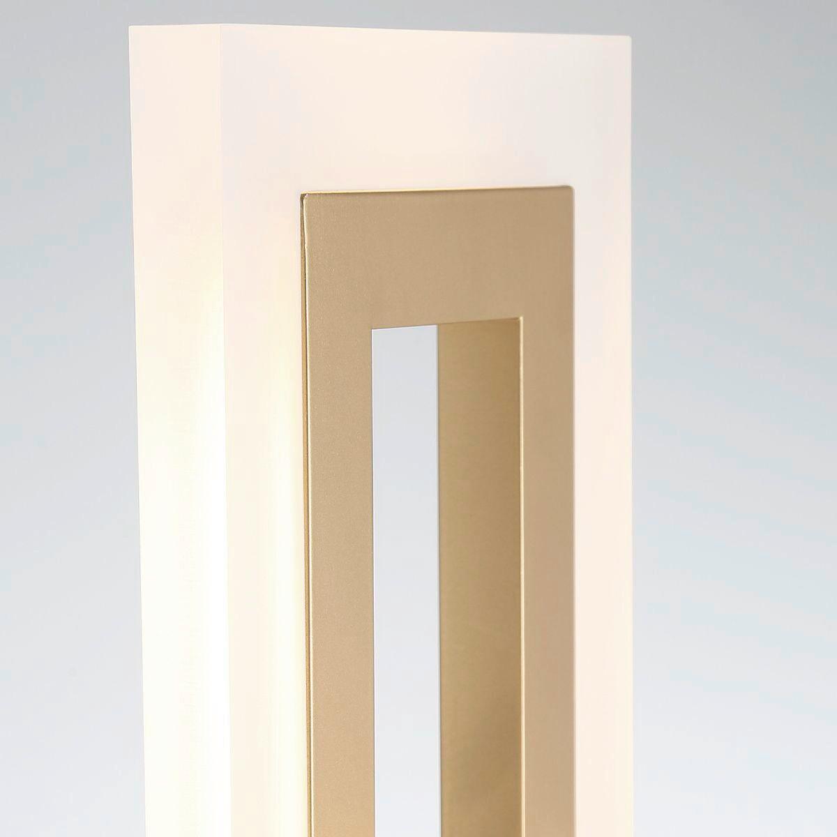 Led Falilámpa Qn-Inizio-1w-Bg - aranyszínű, Design, műanyag/fém (40,6/17,6/10,2cm) - Elstead Lighting