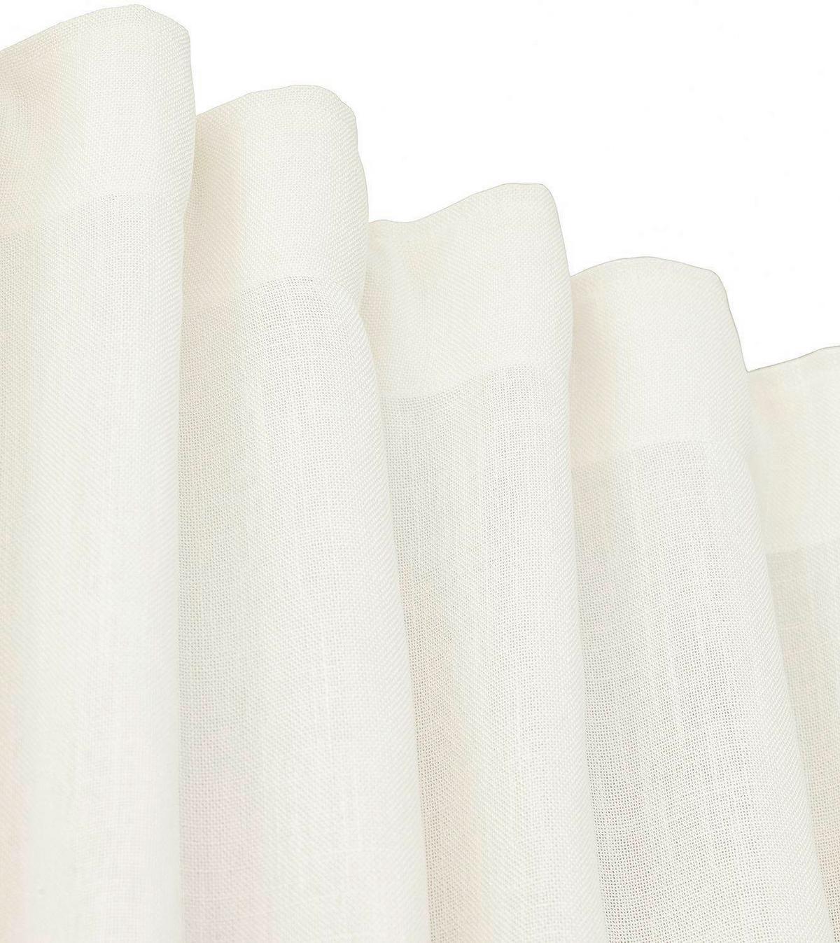 HOTOVÝ ZÁVES CECIL - biela, Basics, textil (145/260cm) - Svanefors