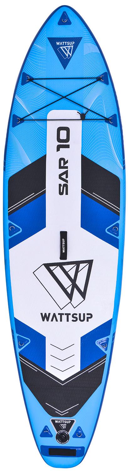 Stand Up Paddle Aufblasbar Wattsup Sar 10 Blau/Weiß - Blau/Schwarz, Basics, Kunststoff (305/15/81cm)